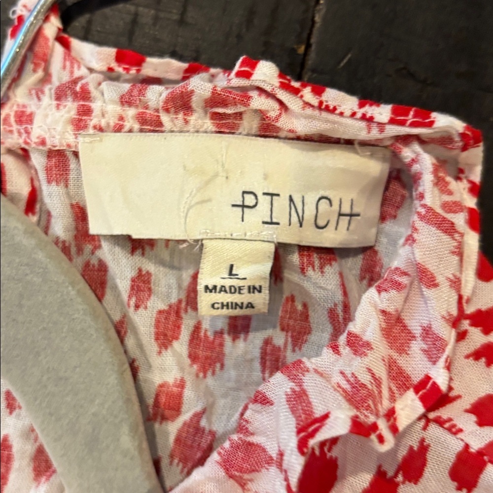 Pinch Red White Patterned Leopard Print Deborah D… - image 7